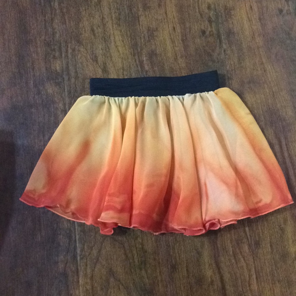Watercolour Dancewear - Orange Skirt